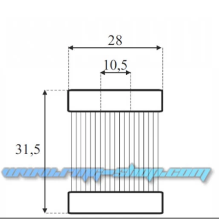 Газ.Фильтр груб/очистки N31 Lovato 28/10 x h31,5 photo 1