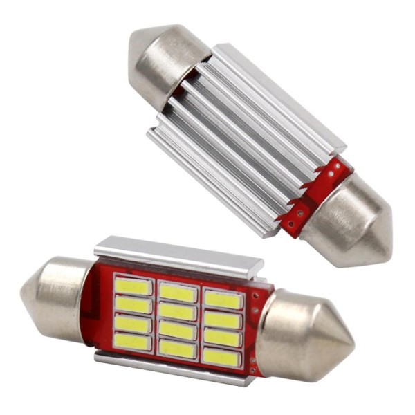 Лампа салона 10x36  12v  3Led с радиатором photo