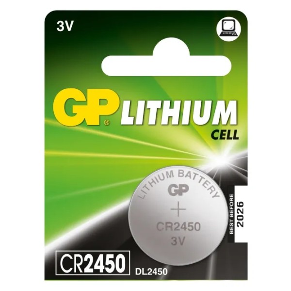 Батарейка  Lithium 3.0V coin 1-blister (24.5 x 5.0) (1 шт.) Номер: CR2450 3.0V photo