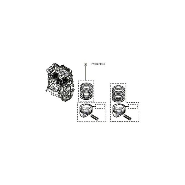 SET SEGMENTI MOTOR (PENTRU 4 PISTOANE) photo