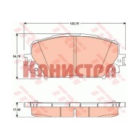 GDB3460 Колодки Toyota Yaris  Daihatsu Charade photo