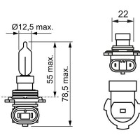 Bec HIR 2 55w 12v  9012 photo