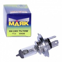 Bec H4 75/70w 24v P-43 Маяк  84430 photo