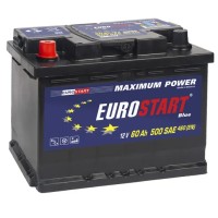 Аккумулятор Eurostart 60 ah 480A  240x175x189 photo